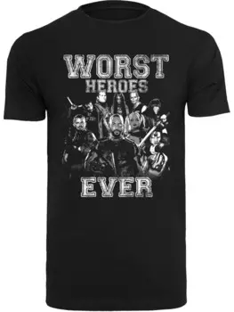 Классическая футболка F4NT4STIC Shirt Suicide Squad Worst Heroes Ever, черный