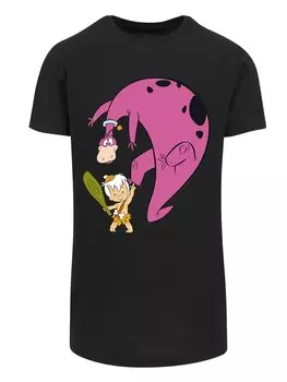 Классическая футболка F4NT4STIC Shirt The Flintstones Bamm Bamm And Dino, черный