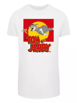 Классическая футболка F4NT4STIC Shirt Tom And Jerry Chase Scene, белый
