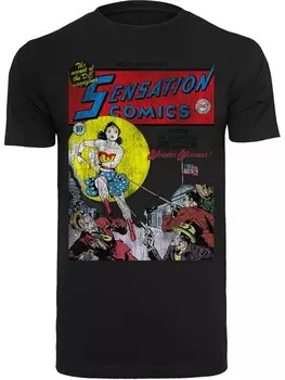 Классическая футболка F4NT4STIC Shirt Wonder Woman Sensation Comics Issue 1, черный