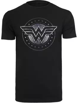 Классическая футболка F4NT4STIC Shirt Wonder Woman Star Shield, черный