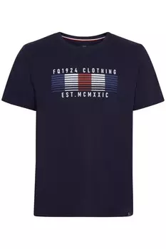 Классическая футболка FQ1924 Shirt Notan, темно-синий