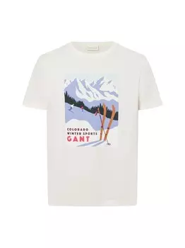 Классическая футболка GANT Shirt, белый