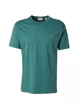 Классическая футболка GANT Shirt, изумрудный