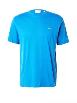 Классическая футболка GANT Shirt, лазурный