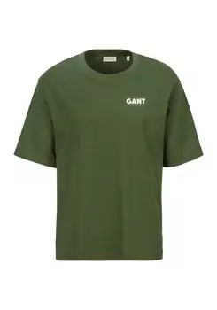 Классическая футболка GANT Shirt, зеленый