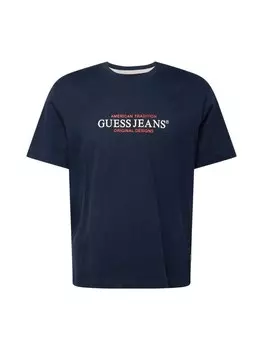 Классическая футболка GUESS JEANS Shirt, темно-синий