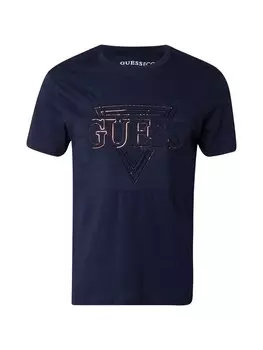 Классическая футболка GUESS Shirt, морской синий