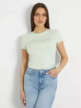 Классическая футболка Guess, зеленый