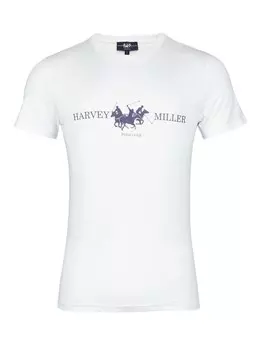 Классическая футболка HARVEY MILLER Shirt, белый