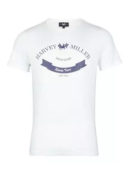 Классическая футболка HARVEY MILLER Shirt, белый