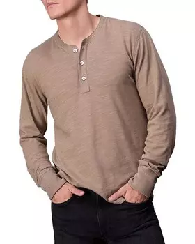 Классическая футболка Henley с принтом rag &bone Flame rag & bone, коричневый/бежевый