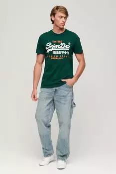 Классическая футболка Heritage Superdry, зеленый