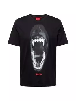 Классическая футболка HUGO Shirt Dayaking, черный