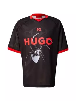Классическая футболка HUGO Shirt Doefas, черный