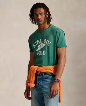 Классическая футболка из джерси Polo Ralph Lauren, зеленый