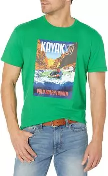 Классическая футболка из джерси с круглым вырезом Polo Ralph Lauren, зеленый