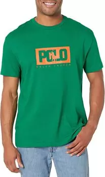 Классическая футболка из джерси с логотипом Polo Ralph Lauren, цвет Hillside Green