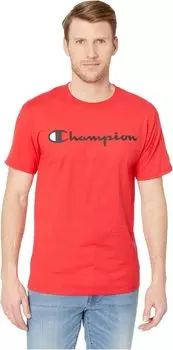Классическая футболка из джерси с рисунком Champion, цвет Scarlet