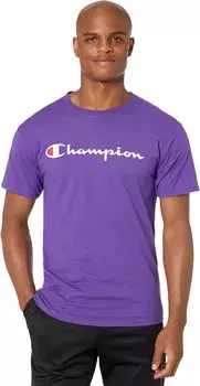 Классическая футболка из джерси с рисунком Champion, фиолетовый