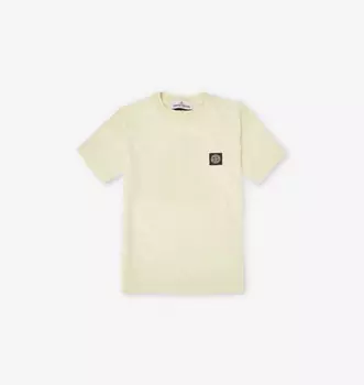 Классическая футболка из хлопкового трикотажа с коротким рукавом 2-12 лет Stone Island, цвет clorofilla