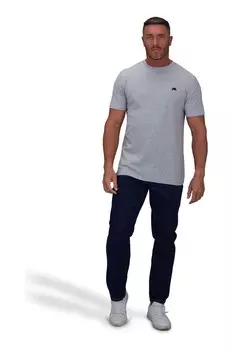 Классическая футболка из натурального хлопка Raging Bull, серый