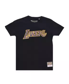 Классическая футболка из твердой древесины с логотипом команды НБА Mitchell & Ness, черный