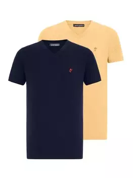 Классическая футболка Jacey Quinn Shirt, цвет blue/yellow