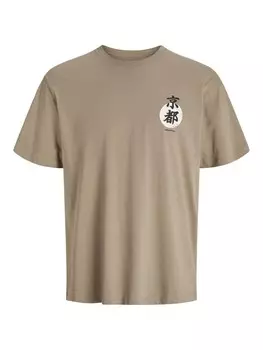 Классическая футболка JACK & JONES Shirt, бежевый