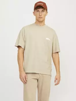 Классическая футболка JACK & JONES Shirt, бежевый
