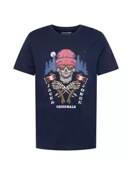 Классическая футболка JACK & JONES Shirt Captain, темно-синий