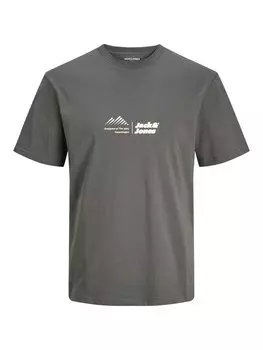 Классическая футболка JACK & JONES Shirt JCOLima, темно-серый
