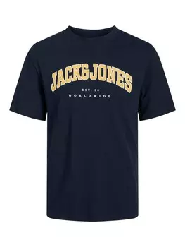 Классическая футболка JACK & JONES Shirt JJCaleb, темно-синий