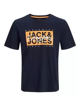 Классическая футболка JACK & JONES Shirt JJColton, ночной синий