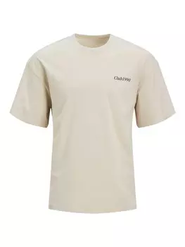 Классическая футболка JACK & JONES Shirt JJEBradley, экрю