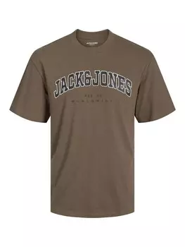 Классическая футболка JACK & JONES Shirt JJECALEB, цвет mottled brown