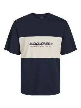 Классическая футболка JACK & JONES Shirt JJELegacy, темно-синий