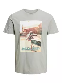 Классическая футболка JACK & JONES Shirt JJGEM, серый