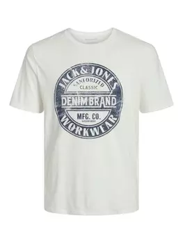 Классическая футболка JACK & JONES Shirt JJJeans, белый