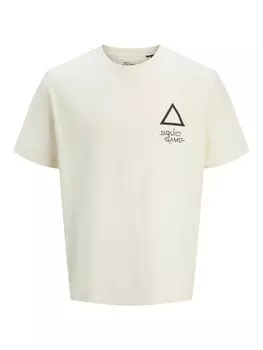 Классическая футболка JACK & JONES Shirt JJSquidgame, белый