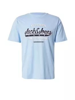 Классическая футболка JACK & JONES Shirt, светло-синий