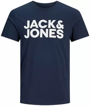 Классическая футболка JACK & JONES Shirt, темно-синий