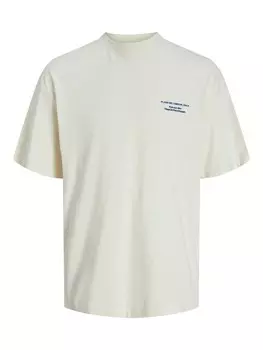 Классическая футболка JACK & JONES Shirt Valencia, кремовый