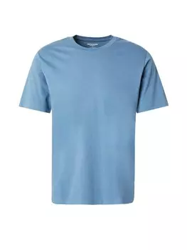 Классическая футболка JACK & JONES Slim fit Shirt, небесно-синий