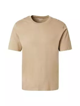 Классическая футболка JACK & JONES Slim fit Shirt, бежевый