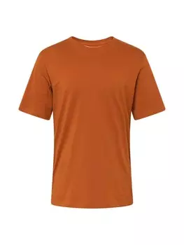 Классическая футболка JACK & JONES Slim fit Shirt, коричневый