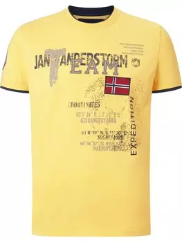 Классическая футболка Jan Vanderstorm Shirt Slve, желтый