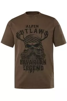 Классическая футболка JP1880 Shirt, коричневый