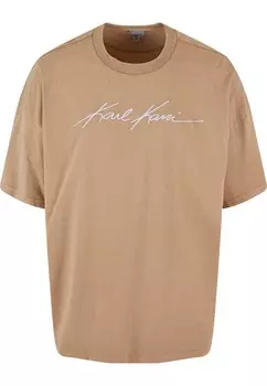 Классическая футболка Karl Kani Shirt Autograph, кэмел