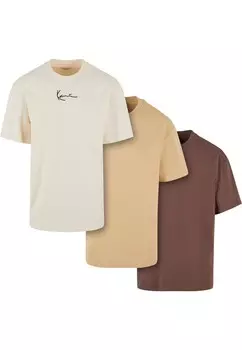 Классическая футболка Karl Kani Shirt, цвет sand/brown